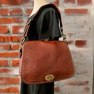 ‼️SOLD‼️ RARE Vintage Coach 65th Anniversary Legacy Stripe Flap Front Bag